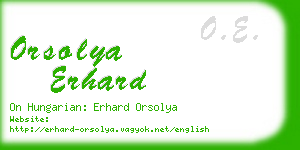 orsolya erhard business card